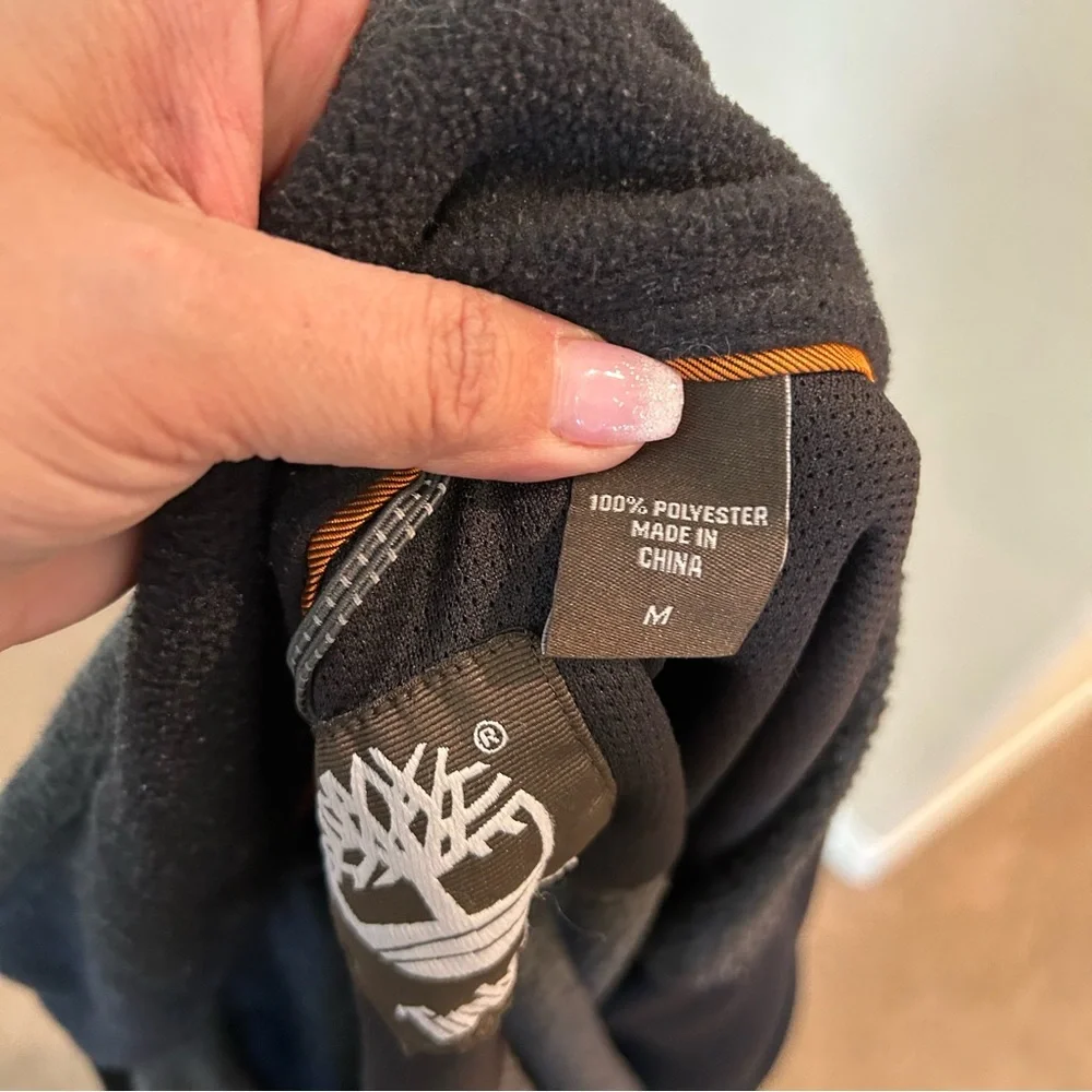M Timberland Gray Zip Up Fleece - Picture 4 of 6